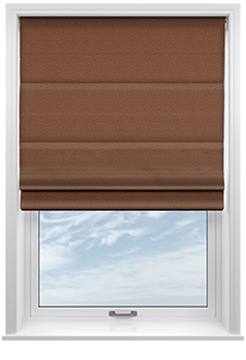 Stamford, Cinnamon - Twist&Fit Roman Blind